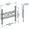 Meliconi EXTRA 400F DW 32"-88" fix erősített fali TV konzol