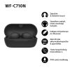 Sony WFC710 True Wireless Bluetooth zajszűrős fekete fülhallgató