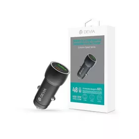   Devia ST112766 Extreme Speed Series 30W USB/USB C fekete autós gyorstöltő
