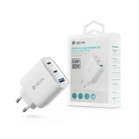   Devia ST111615 Extreme Speed Series 65W 2xUSB C/USB fehér hálózati adapter