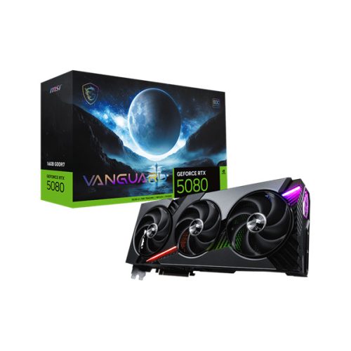 MSI RTX 5080 Vanguard SOC nVidia 16GB DDR7 PCIe videókártya
