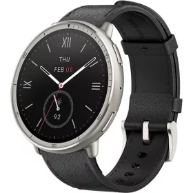 Amazfit Active 2 NFC fekete bőr szíjas okosóra