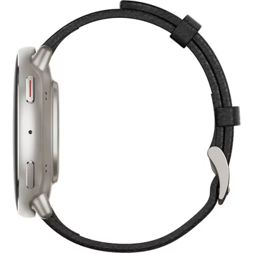 Amazfit Active 2 NFC fekete bőr szíjas okosóra