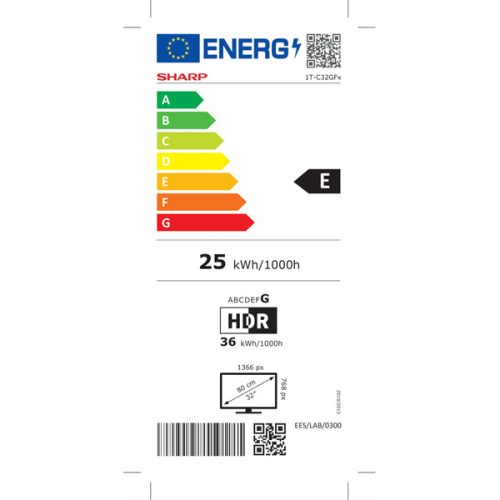 Sharp 32" 32GF2265E HD Ready Google Smart LED TV