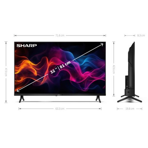 Sharp 32" 32GF3265E Full HD Google Smart QLED TV