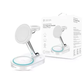   Devia ST111844 Extreme Speed Series 15W Qi 3In1 Iphone/iWatch/Airpods fehér vezeték nélküli töltő