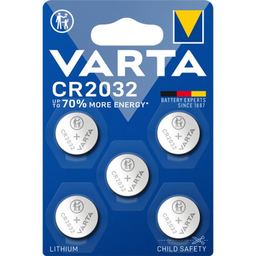 Varta 6032101415 CR2032 lítium gombelem 5db/bliszter
