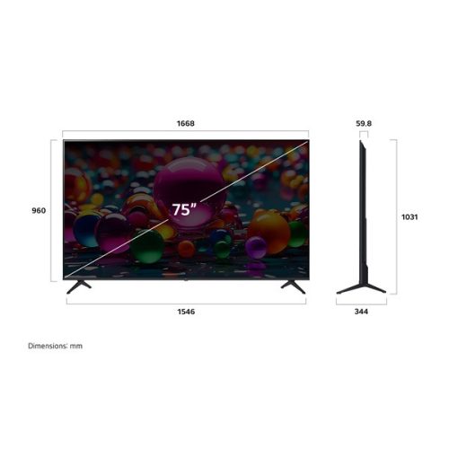 LG 75" 75UA75006LA 4K UHD AI Smart TV