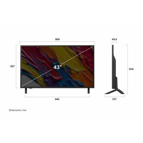 LG 43" 43QNED84A3C 4K UHD AI Smart QNED TV
