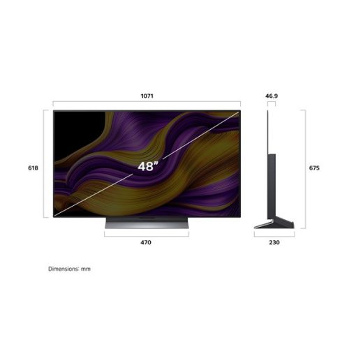 LG 48" OLED48G53LS 4K UHD AI Smart Gamer OLED evo TV