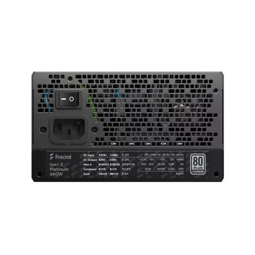 Fractal Design Ion+ 2 650W (660W) 80+ Platinum ventillátorral moduláris dobozos tápegység
