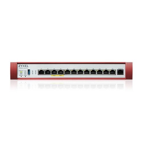 ZyXEL USGFLEX500H 2x2.5GbE Multi-Gig 2x2.5GbE PoE+ 8xGbE LAN/DMZ 1xUSB port Tűzfal + 1 év Entry Defense Pack