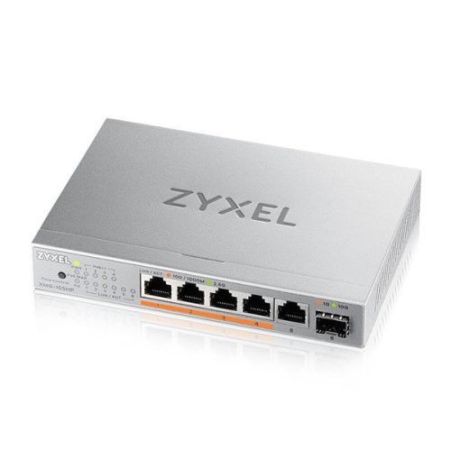 ZyXEL XMG-105HP 5x2.5GbE Multi-Gig PoE++ LAN (70W) 1xSFP+ nem menedzselhető PoE switch