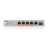 ZyXEL XMG-105HP 5x2.5GbE Multi-Gig PoE++ LAN (70W) 1xSFP+ nem menedzselhető PoE switch