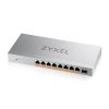 ZyXEL XMG-108HP 8x2.5GbE Multi-Gig PoE++ LAN (100W) 1xSFP+ nem menedzselhető PoE switch