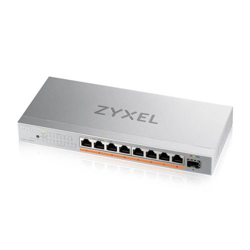 ZyXEL XMG-108HP 8x2.5GbE Multi-Gig PoE++ LAN (100W) 1xSFP+ nem menedzselhető PoE switch