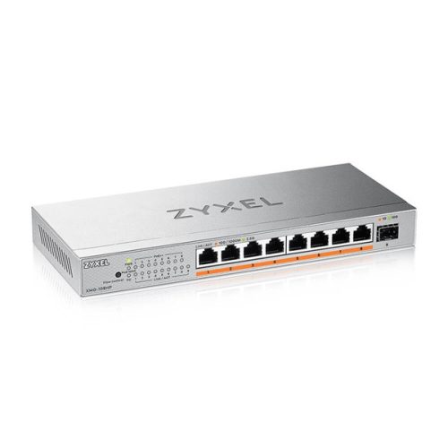 ZyXEL XMG-108HP 8x2.5GbE Multi-Gig PoE++ LAN (100W) 1xSFP+ nem menedzselhető PoE switch