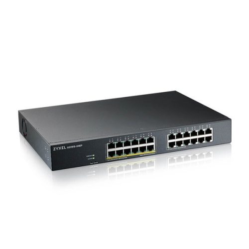 ZyXEL GS1915-24EP 12x GbE LAN + 12x GbE PoE LAN port (130W) Smart menedzselhető PoE switch