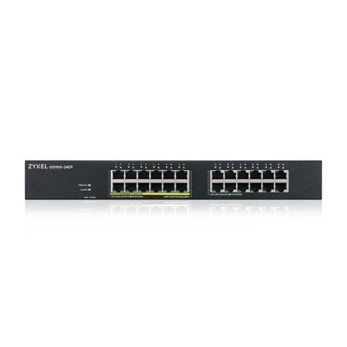 ZyXEL GS1915-24EP 12x GbE LAN + 12x GbE PoE LAN port (130W) Smart menedzselhető PoE switch