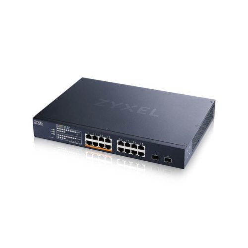 ZyXEL XMG1915-18EP 8x2.5GbE Multi-Gig LAN+8x2.5GbE Multi-Gig PoE++ LAN (180W) 2x10G SFP+ Smart menedzselhető PoE switch