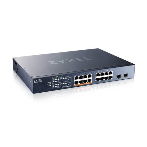 ZyXEL XMG1915-18EP 8x2.5GbE Multi-Gig LAN+8x2.5GbE Multi-Gig PoE++ LAN (180W) 2x10G SFP+ Smart menedzselhető PoE switch