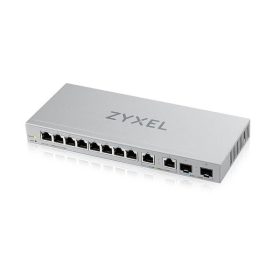   ZyXEL XGS1210-12 v2 8xGbE LAN 2x2.5GbE Multi-Gig LAN 2xSFP+ port web menedzselhető switch