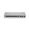 ZyXEL XGS1210-12 v2 8xGbE LAN 2x2.5GbE Multi-Gig LAN 2xSFP+ port web menedzselhető switch