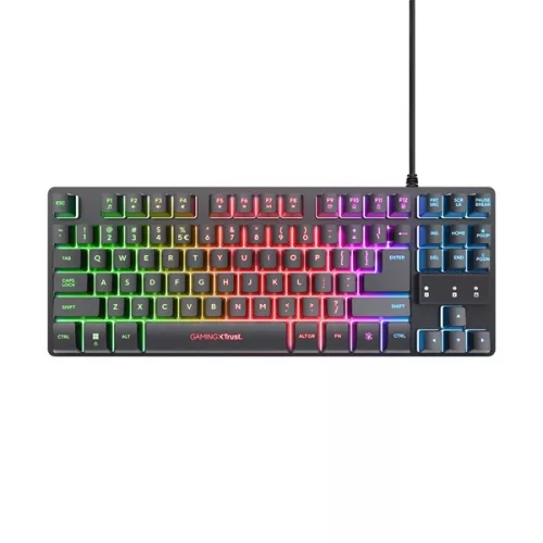 Trust 25754 GXT 798 2in1 fekete gamer billentyűzet és egér