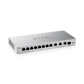   ZyXEL XGS1250-12 v2 8xGbE LAN 3x10GbE Multi-Gig LAN 1x SFP+ port web menedzselhető switch