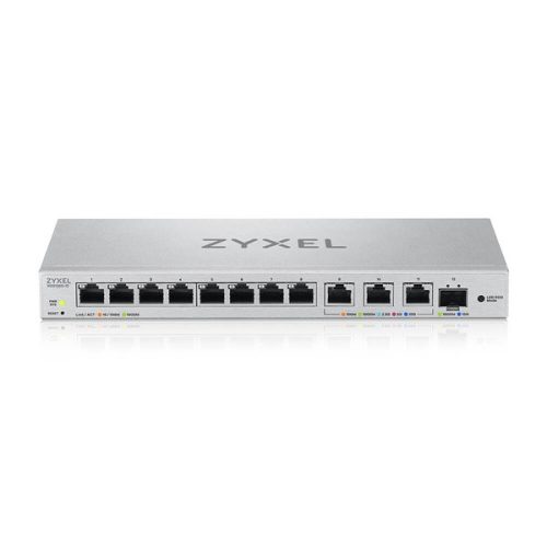 ZyXEL XGS1250-12 v2 8xGbE LAN 3x10GbE Multi-Gig LAN 1x SFP+ port web menedzselhető switch