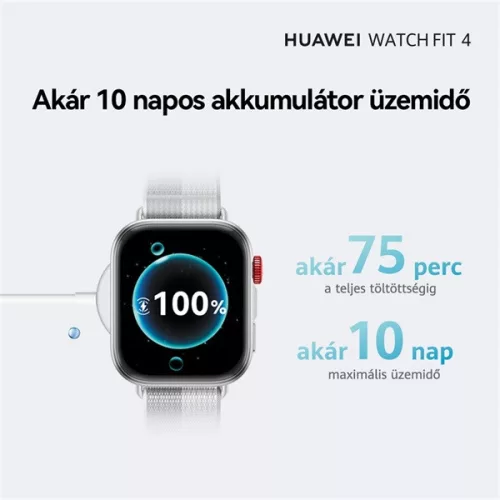 Huawei Watch Fit 4 fekete okosóra