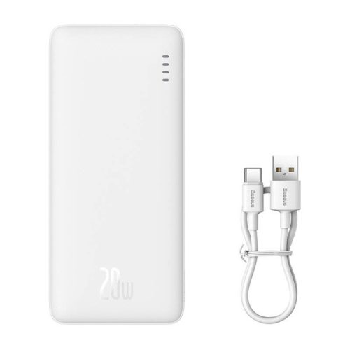 Baseus Airpow 10000 mAh, 20W, fehér power bank