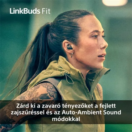 Sony WF-LS910N Linkbuds Fit zajszürős True Wireless Bluetooth rózsaszín fülhallgató