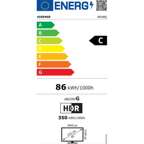Hisense 85" 85U8Q 4K UHD Smart MiniLED ULED TV