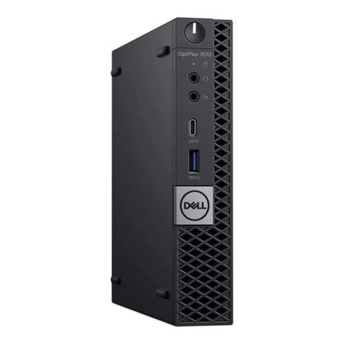 Dell OptiPlex 7070 micro/i5-9500T/16GB/256GB SSD/WiFi/BT/Win Pro COA/fekete asztali számítógép