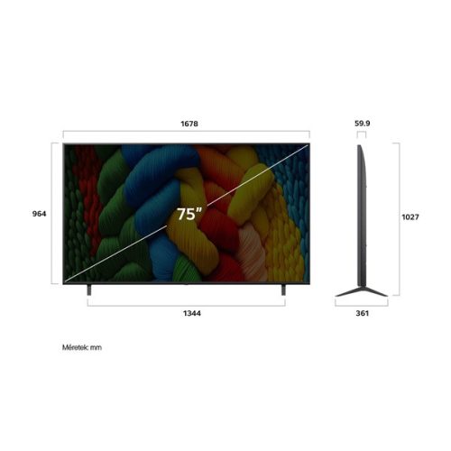 LG 75" 75NANO80A3B 4K UHD AI Smart NanoCell TV