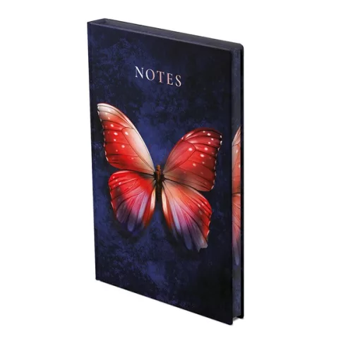 Kalendart 404 Notes found C167N A5 Butterfly Red élfestett jegyzetfüzet