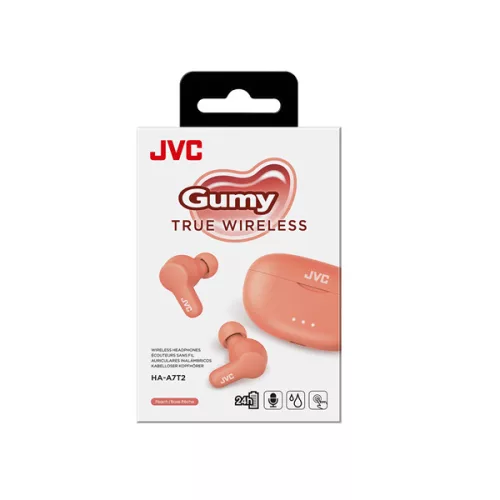 JVC HA-A7T2-P True Wireless Bluetooth barack fülhallgató