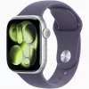 Apple Watch S11 GPS-es (42mm) ezüst alumínium tok, ködös lila S/M sportszíjas okosóra