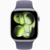 Apple Watch S11 GPS-es (42mm) ezüst alumínium tok, ködös lila S/M sportszíjas okosóra