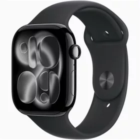   Apple Watch S11 GPS-es (46mm) kozmoszfekete alumínium tok, fekete S/M sportszíjas okosóra