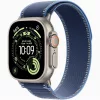 Apple Watch Ultra 3 Cellular (49mm) natúr titánium tok, kék-élénkkék S/M terep pánt okosóra