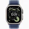 Apple Watch Ultra 3 Cellular (49mm) natúr titánium tok, kék-élénkkék S/M terep pánt okosóra