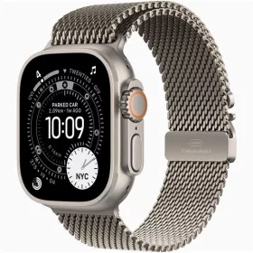   Apple Watch Ultra 3 Cellular (49mm) natúr titánium tok, natúr titánium S milánói szíjas okosóra