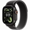 Apple Watch Ultra 3 Cellular (49mm) fekete titánium tok, fekete S/M terep pánt okosóra