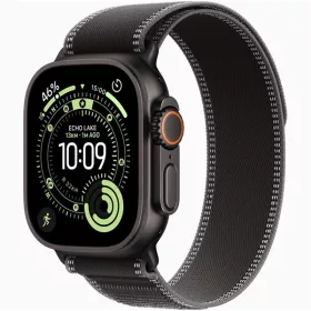   Apple Watch Ultra 3 Cellular (49mm) fekete titánium tok, fekete M/L terep pánt okosóra