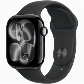   Apple Watch S11 Cellular (42mm) kozmoszfekete alumínium tok, fekete S/M sportszíjas okosóra