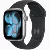 Apple Watch S11 Cellular (42mm) asztroszürke alumínium tok, fekete M/L sportszíjas okosóra