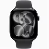 Apple Watch S11 Cellular (46mm) kozmoszfekete alumínium tok, fekete S/M sportszíjas okosóra