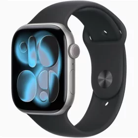   Apple Watch S11 Cellular (46mm) asztroszürke alumínium tok, fekete S/M sportszíjas okosóra